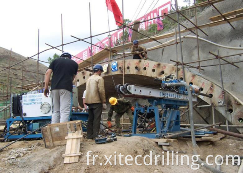 Md 80a Drilling Rig With Full Hydraulic Power Head For Slope 5